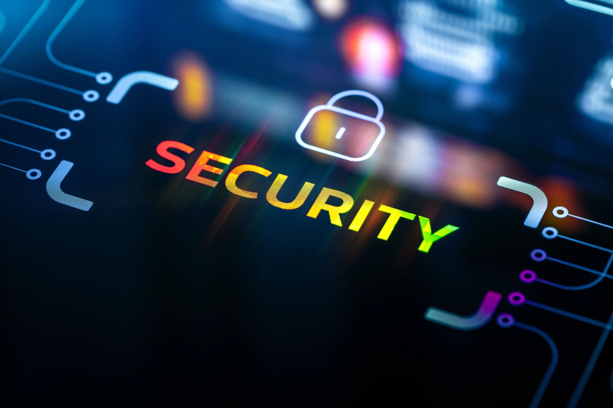 Abstract cybersecurity background representing secure data handling.